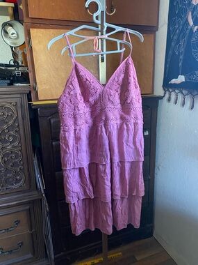 J. Crew Mauve Pink Smocked Tank Top women dress